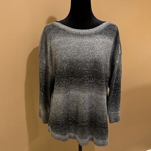 Croft & Barrow Women's Gray Crew Neck Sweater